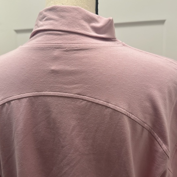 NWT Lululemon Cotton Turtleneck Tee in Pink Peony - Picture 4 of 4